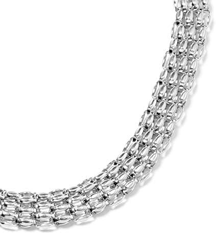 Shop LC Delivering Joy Widen Necklace with Lobster Clasp Stainless Steel Women Jewelry Gift Fashion 18-20"
