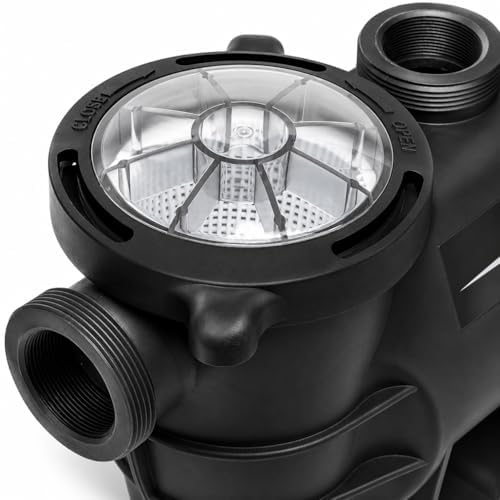 XtremepowerUS 3/4HP 2,400GPH High Flow Pond DIY Self Priming for Above Ground Swimming Pool Pump Strainer Basket 1.5" NPT Inlet/Outlet With Adapter Set