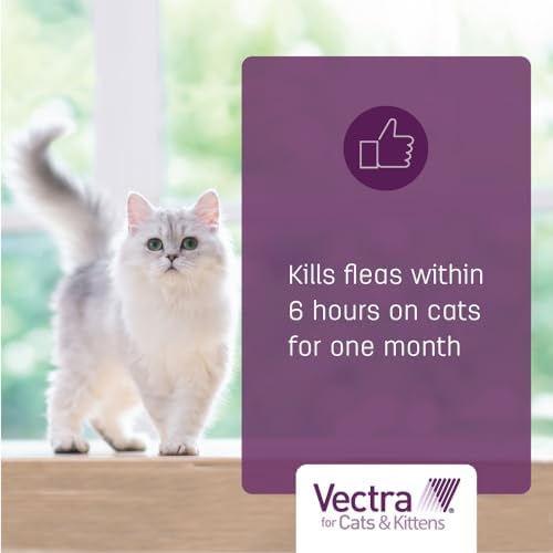 Vectra for Cats Flea Treatment & Prevention for Large Cats (Over 9 lbs.) 6-Month Supply | No Prescription Required