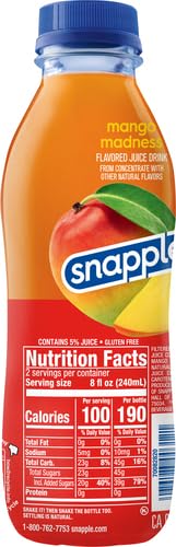 Snapple, Mango, , 16 Fl Oz