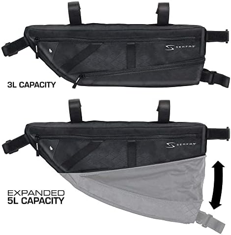 Serfas Ark Expandable Half-Frame Bicycle Bag (Black)