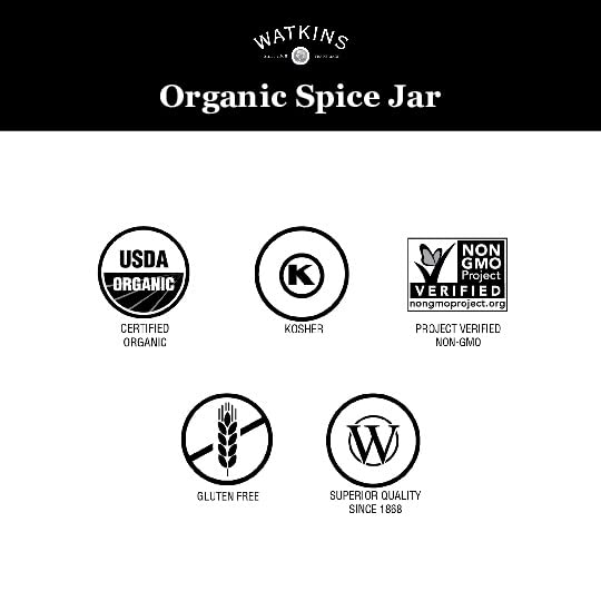 Watkins Gourmet Organic Spice Jar, Garlic Salt, 4.97 Ounce