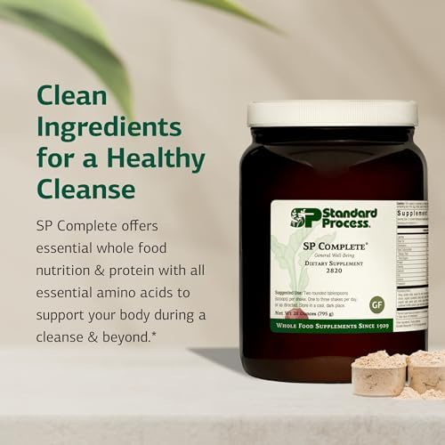 Standard Process SP Complete - Powder Supplement to Aid Muscle Growth & Repair - Immune Health Support with Brussels Sprouts & Calcium - Whole