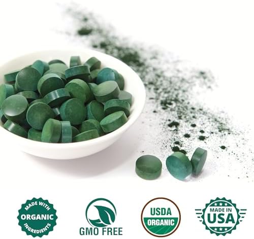 Organic Spirulina Chlorella Tablets - 50 Servings - 2-in-1 Superfood Algae Supplement for Natural Immune Support