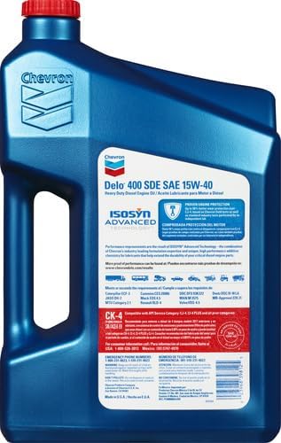 Delo 400 XSP SAE Heavy Duty Synthetic Diesel Engine Oil 5W-40, 1 Gallon, Pack of 1