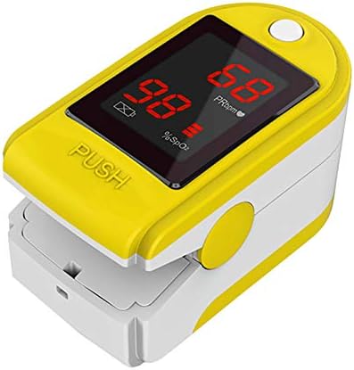 Concord Basics Fingertip Pulse Oximeter - Blood Oxygen Saturation Monitor with Carrying Case, Batteries, Silicone Cover & Lanyard - Easy to Use