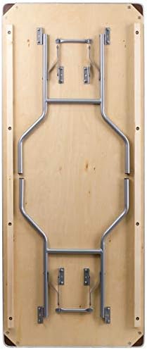Flash Furniture 6 ft Metal Folding Rectangular Banquet Table | Metal Edges