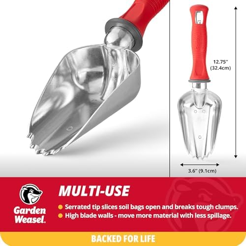 Garden Weasel Multi-Use Transplanter Trowel for Digging Planting Weeding