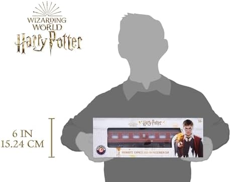 Lionel Hogwarts Add-On Coach Car, O Gauge Model Train Car, Harry Potter Passenger Coach with Interior Illumination