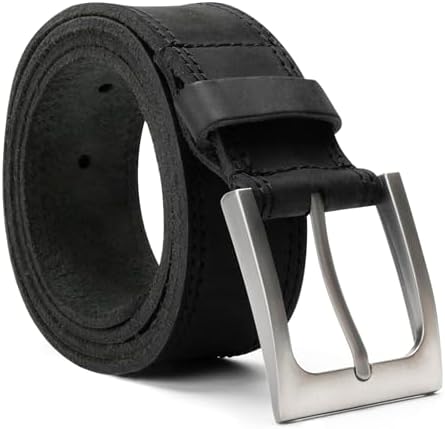 Hide & Drink Rugged Full Grain Leather Belt - Durable Men's Belt for Jeans, Western, Casual & Dress, Mens Belts for Men