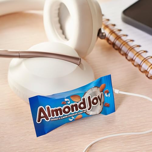ALMOND JOY Coconut and Almond Chocolate Snack Size, Candy Bars, 0.6 oz (8 Count)
