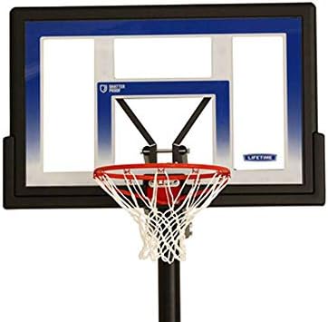 Lifetime In-Ground Fusion Backboard Action Grip Adjustable Basketball System, 48-Inch