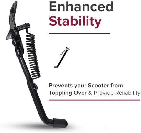AlveyTech Kickstand for Currie Electric Scooters with 12-1/2" Tires