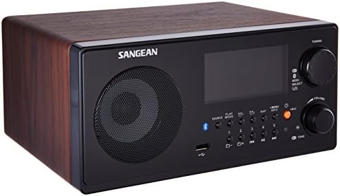 Sangean WR-22BK Digital Radio, AM/FM with Bluetooth, USB, Black