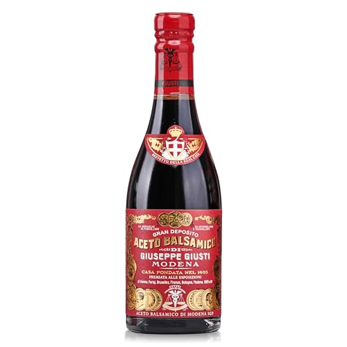 Giusti White Vinegar Dressing – White Condiment for Cooking and Finishing Dishes such as Salads, Vegetables, or Fish, Made in Italy with Balsamic Vinegar of Modena – 8.45 fl oz (250 ml) - Pack of 1