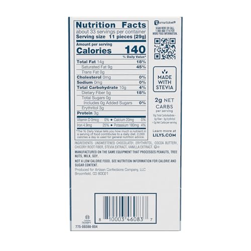 LILY'S Almond Dark Chocolate Style No Sugar Added, Sweets Bars, 3 oz (12 Count)