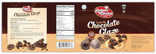Chocolate Icing Glaze - 12 oz. Microwavable Melting Chocolate for Molds, for Decorating and Dipping Cakes, Cookies, and Pretzels