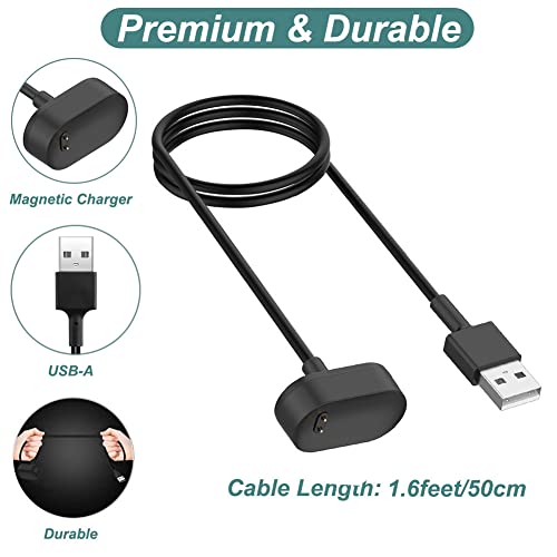 Charger for Fitbit Inspire HR & Ace 2 Fitness Tracker (3.3ft/100cm) | Replacement USB Charging Cable Cord for Fitbit Inspire, Ace 2 Smart Wristband