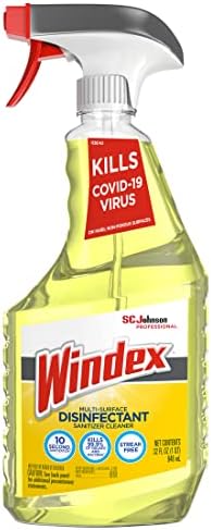 SC Johnson Professional Windex Disinfectant Surface Cleaner 32oz, 32 Fl Ounce