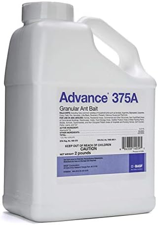 BASF Advance 375A Granular Ant Bait, Indoor or Outdoor, Kills Fire, Odorous House, Carpenter, Little Black and Argentine Ants, Ready to Use, 2 Pound
