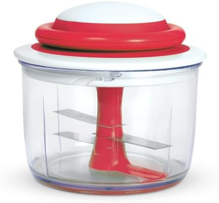Chef'n VeggiChop Hand-Powered Food Chopper (Arugula), 5.5" x 5.5" x 5"