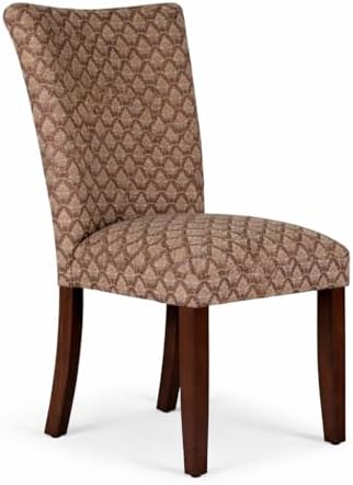 HomePop Parsons Dining Chair - Red & Gold Damask (Single Pack)