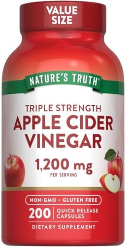 Nature's Truth Apple Cider Vinegar Capsules | 1200mg | 200 Pills