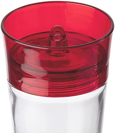 More Birds Bird Health Diamond Hummingbird Feeder, 30oz, Red