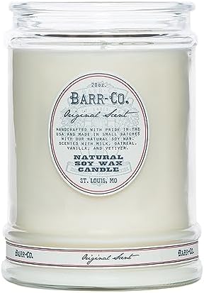 Barr-Co. Fir & Grapefruit Glass Tumbler Candle, 20 oz | Woody Citrus Scent, Long Burning Soy Wax Candle, Scented Candles for Home, Bathroom & Office, 120-Hour Burn Time