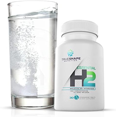Essential H2 Fizzy Molecular Hydrogen Tablets for Water Nutritional Supplement (Unflavored, 60 Servings)