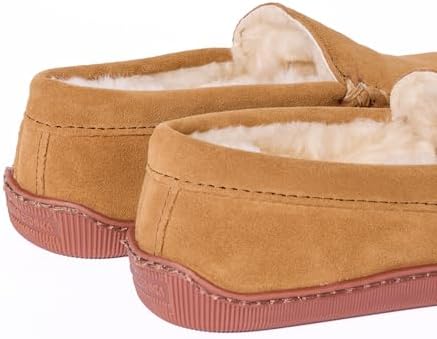 Minnetonka Men's Sheepskin Hardsole Slipper