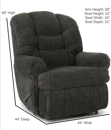 Stallion Big Man (Extra Large) King of Comfort Wallsaver Recliner. Weight Capacity 500 Lbs. Ext. Length 79" Seat Width 24 Inches