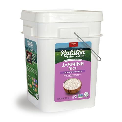 Ralston Family Farms Jasmine White Rice, 25 lb Bulk