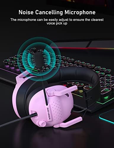 SENZER SG500 Gaming Headset with Noise Cancelling Microphone Black
