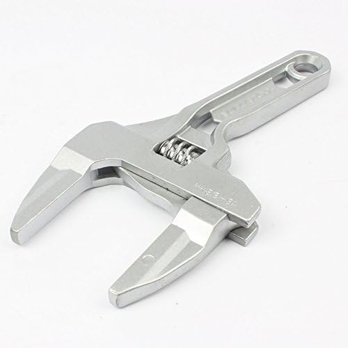 Adjustable Spanner Wrench 16-68mm, short shank plumbing wrench for tight spaces, mini plumber wrench for bathroom kitchen pipe nuts bolts