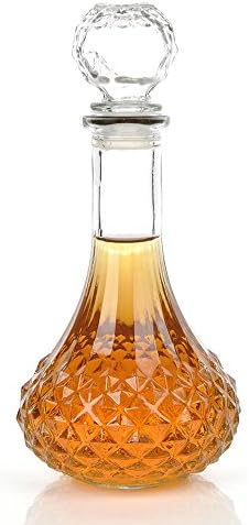 KLOUD City® Clear 1000ml Whiskey Wine Liquor Decanter with Stopper