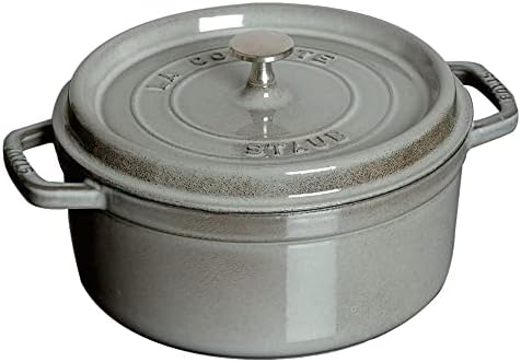 Staub Cast Iron 5.5-qt Round Cocotte - Grenadine, Made in France