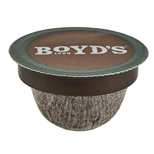 Boyd's Coffee Red Wagon Single Serve, 12 Count | BPI certified, Rainforest Alliance beans, smoky flavor, smooth finish, roasted in Portland, Oregon