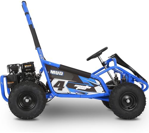 MotoTec Mud 98cc Go Kart Full Suspension Blue