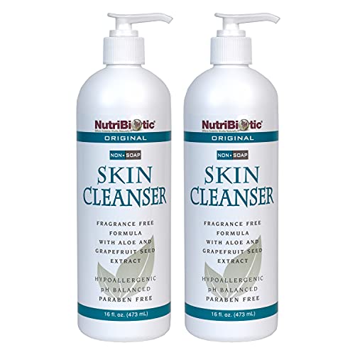 NutriBiotic Original Non-Soap Skin Cleanser, 1 Gallon | Fragrance Free with GSE | pH Balanced, Hypoallergenic & Biodegradable | Free of Parabens, Fragrance, Phosphates, SLS, Dyes, & Colorings
