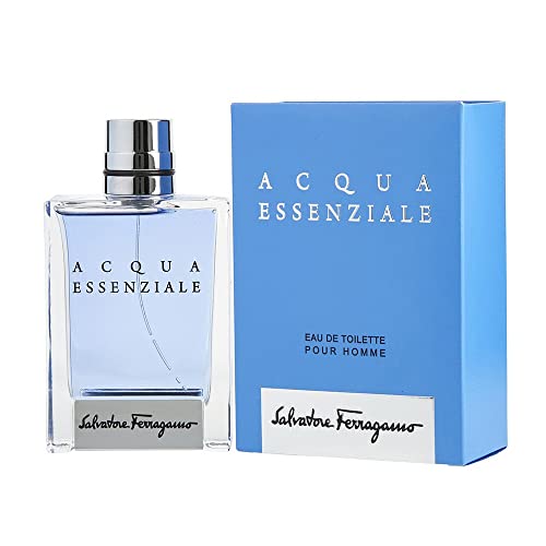 FERRAGAMO Acqua Essenziale Eau de Toilette Pour Homme, Cologne Spray for Men