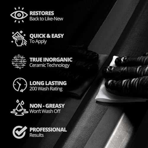 CERAKOTE® Ceramic Trim Coat Kit - Quick Plastic Trim Restorer - Ceramic Coating Guaranteed Restoration to Last Over 200 Washes – A Ceramic Coating