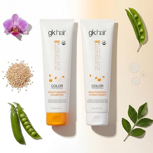 GK HAIR Keratin Shampoo and Conditioner set, Sulfate Free Moisturizing shampoo & conditioner for Color Treated Hair, Hydrating lightweight Formula for Dry, Damaged & Frizzy Hair 10.1oz each