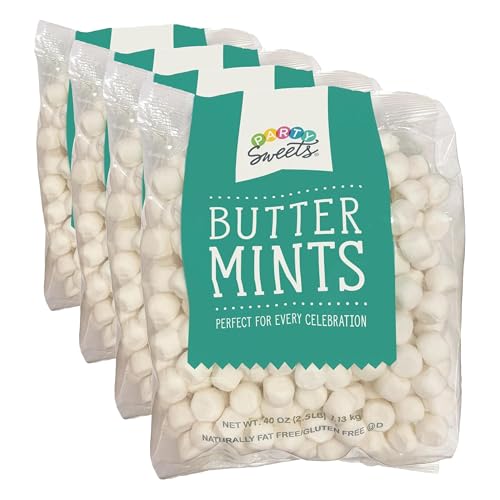 Party Sweets White Buttermints, 14 Ounce, Appx. 100 pieces from Hospitality Mints