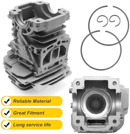 Anxingo 44mm Cylinder Piston Kit, Replacement for Stihl MS251 MS 251 Chainsaw 1143-020-1207 11430201207
