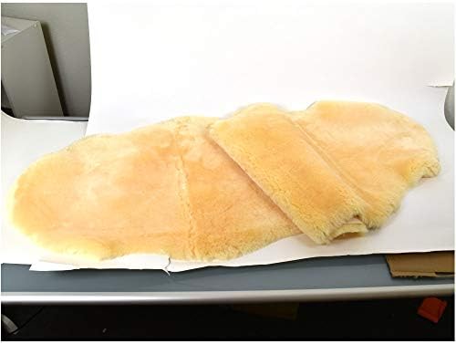US Sheepskin Medical Sheepskin Rug, Fluffy Rugs 39.5-43.5 in x 24 in Tan | Preventing Bedsores