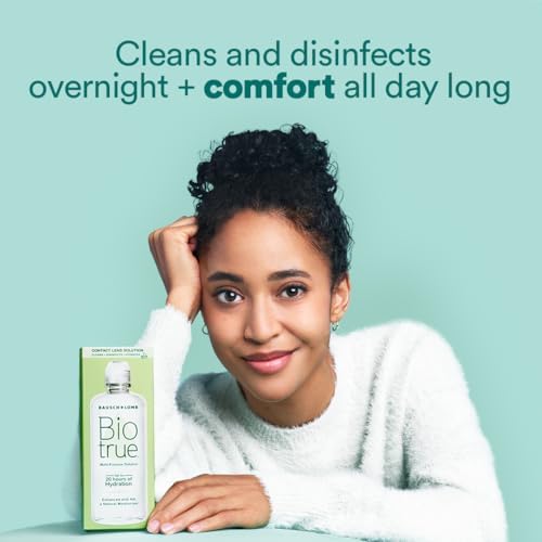 Biotrue Contact Solution, Multi-Purpose Lens Solution for Soft Lenses, Cleans, Disinfects, Removes Protein Build-Up, Dirt & Debris, Hydrates
