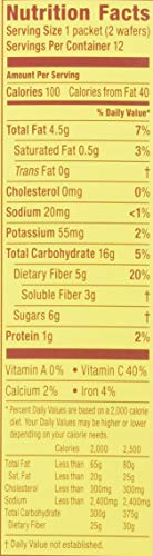 Special Pack of 2 METAMUCIL WAFERS CINNAMON.77oz, 12 per pack