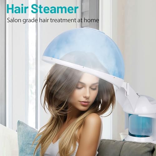 ZENY 3-in-1 Portable Facial Steamer and Hair Steamer, Humidifier, Nano Ionic Face Steamer for Acne Blackhead, Unclogs Pores, Spa Quality