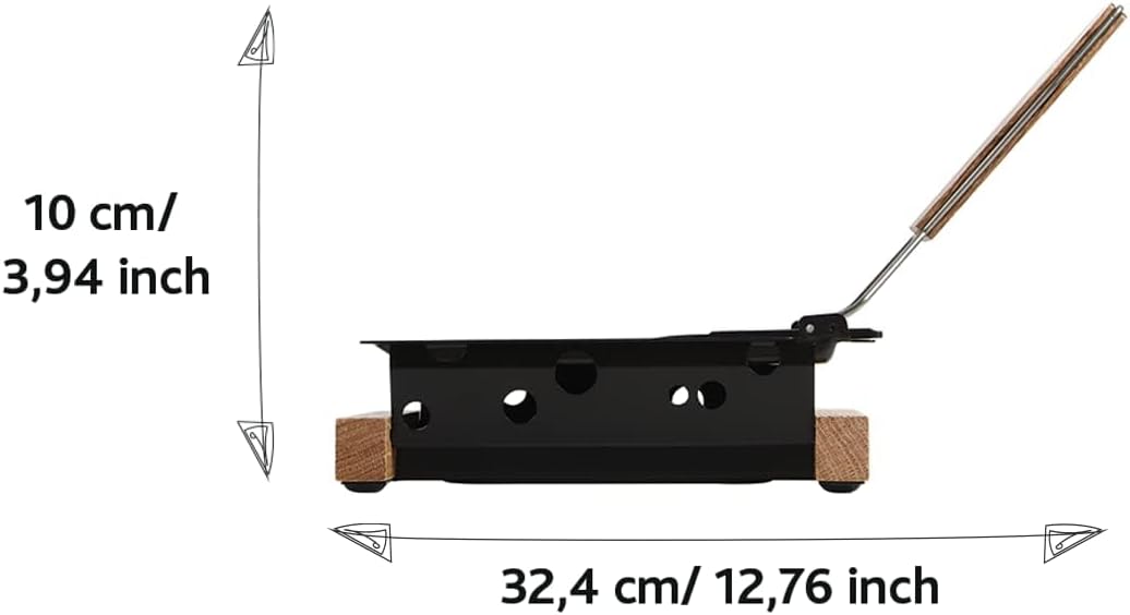 Boska Raclette Grilling Set - Partyclette to Go Set - Suitable for Cheese, Meat, Fish, and Vegetables - Portable Non-Stick - Dishwasher Safe Wedding Registry Items